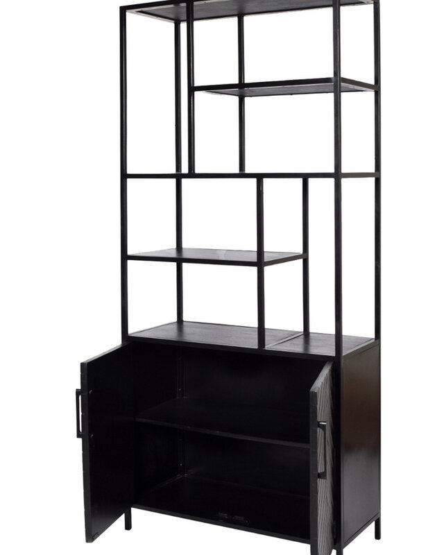 Livingfurn York Kast Mangohout H200xB90xD40 cm
