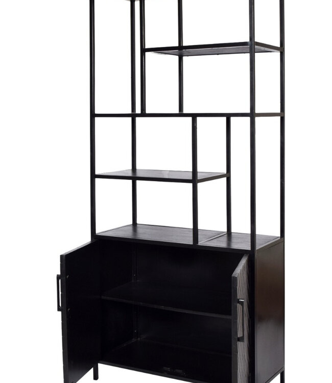 Livingfurn York Kast Mangohout H200xB90xD40 cm