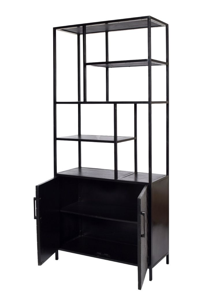 Livingfurn York Kast Mangohout H200xB90xD40 cm