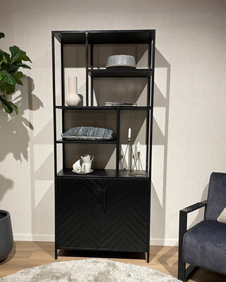 Livingfurn York Kast Mangohout H200xB90xD40 cm