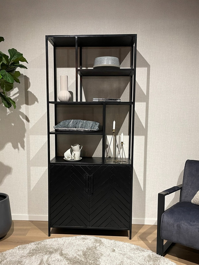 Livingfurn York Kast Mangohout H200xB90xD40 cm