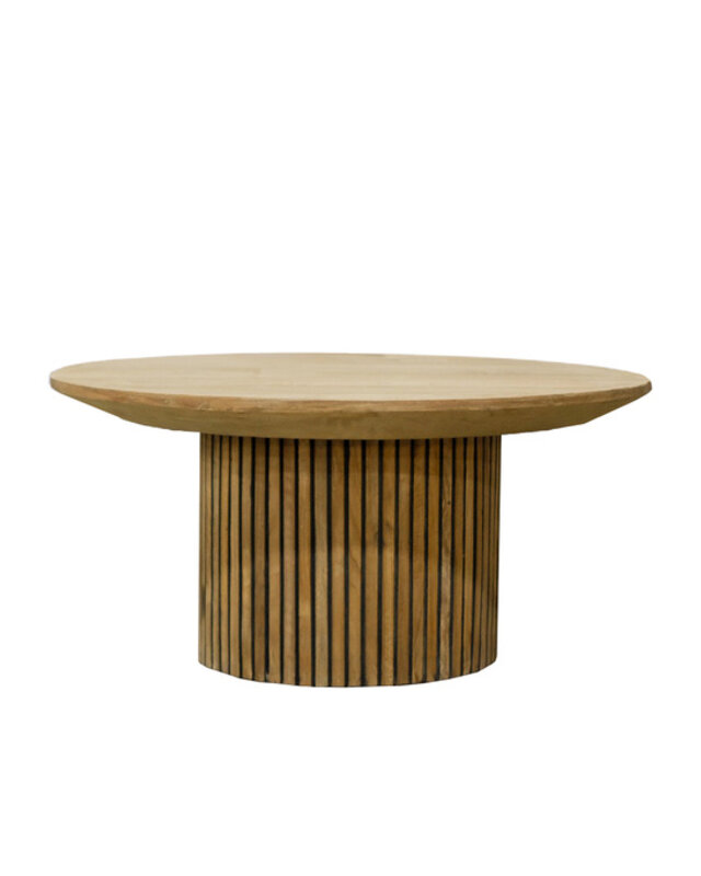 Livingfurn Salontafel Lausanne Rond Teakhout 80x38 cm