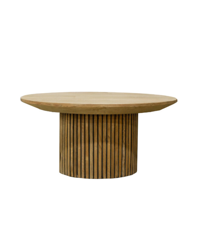 Livingfurn Salontafel Lausanne Rond Teakhout 80x38 cm