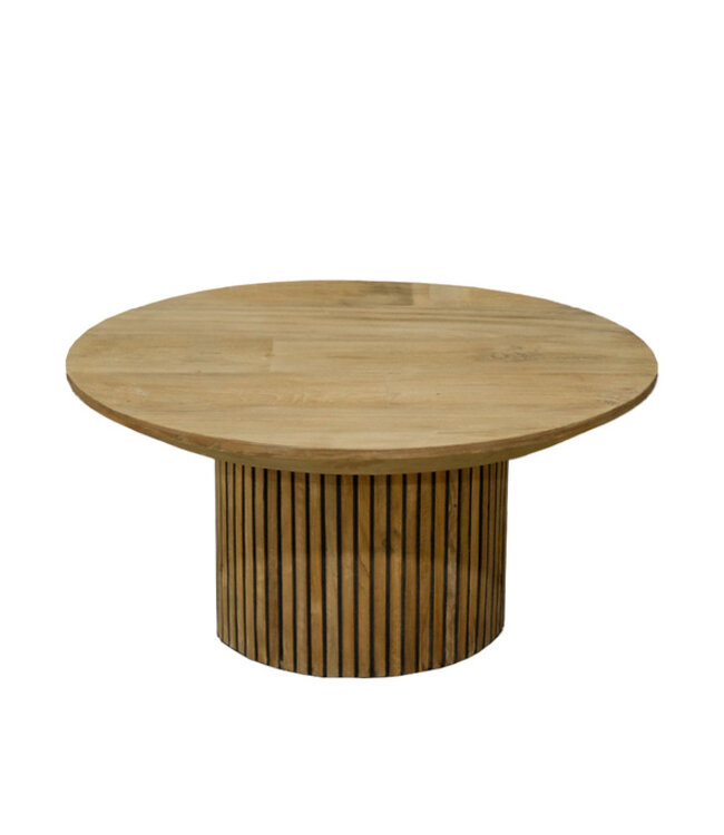 Livingfurn Salontafel Lausanne Rond Teakhout 80x38 cm