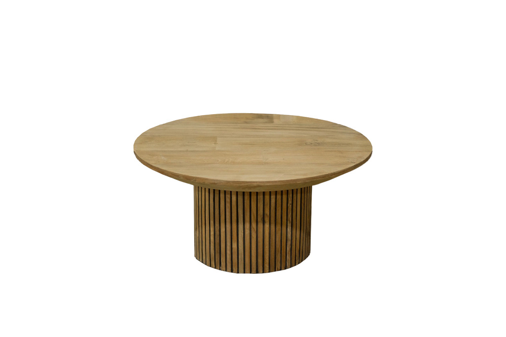 Livingfurn Salontafel Lausanne Rond Teakhout 80x38 cm