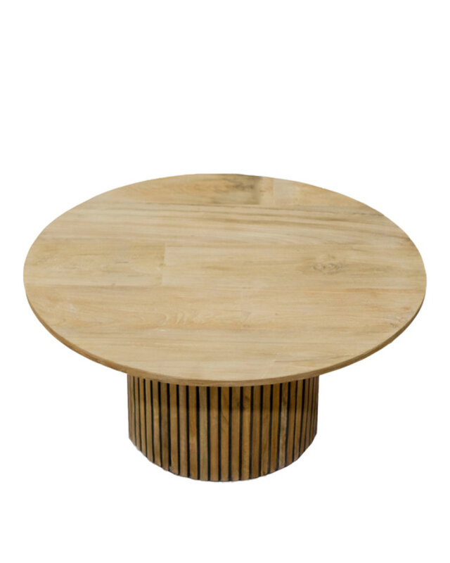 Livingfurn Salontafel Lausanne Rond Teakhout 80x38 cm