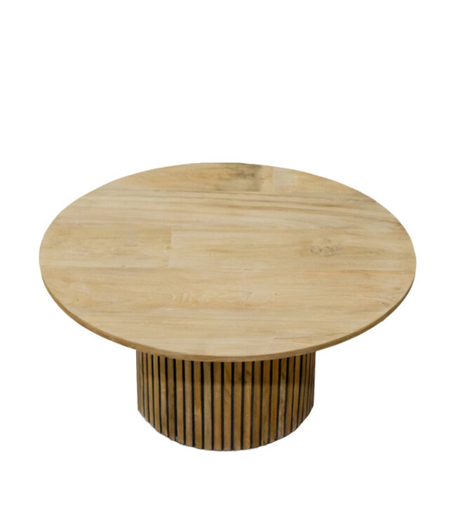 Livingfurn Salontafel Lausanne Rond Teakhout 80x38 cm