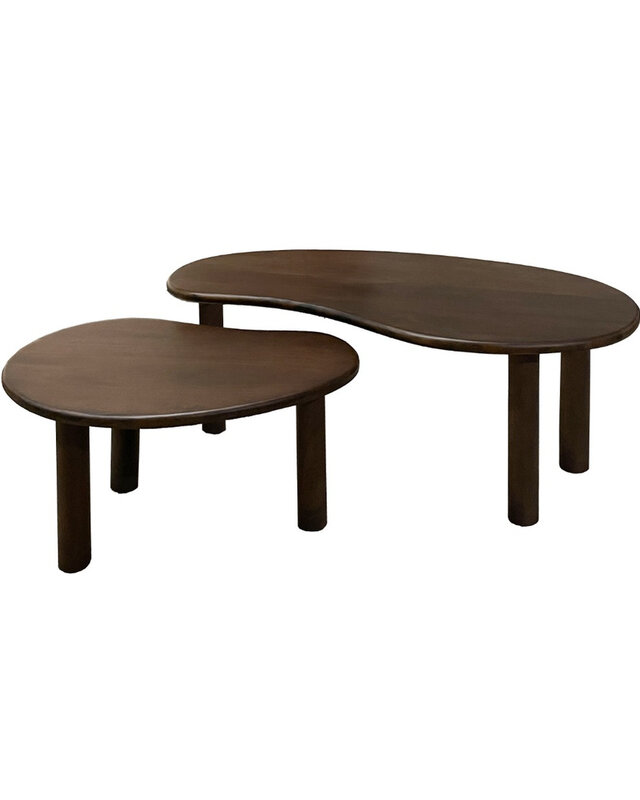 Livingfurn Nubi Salontafel Set van 2 Mangohout Bruin