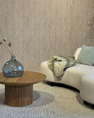 Livingfurn Salontafel Lausanne Rond Teakhout 80x38 cm