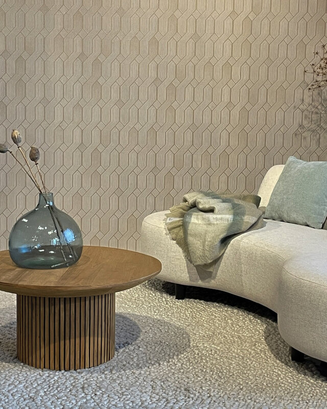 Livingfurn Salontafel Lausanne Rond Teakhout 80x38 cm