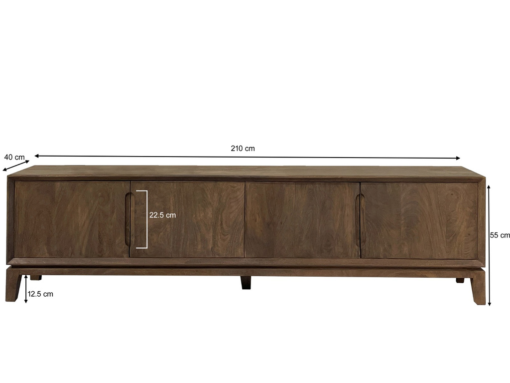 Livingfurn Cortez Tv-Meubel H55xB210xD40 cm