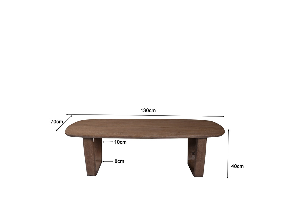 Livingfurn Cortez Salontafel H40xB130xD70 cm