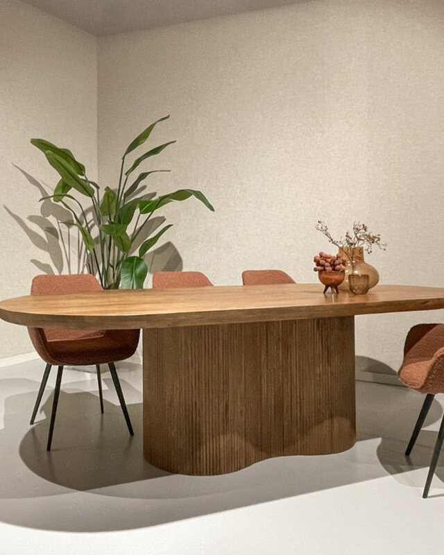 Livingfurn Sevilla Eetkamertafel Hout H76xB220xD100 cm