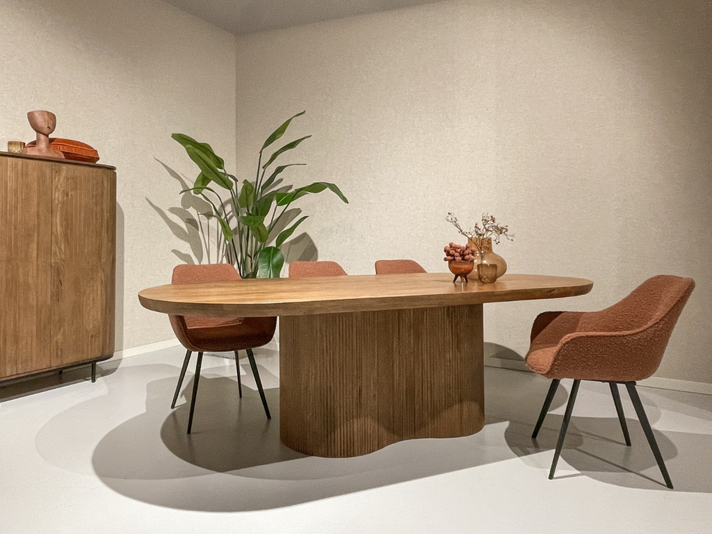 Livingfurn Sevilla Eetkamertafel Hout H76xB220xD100 cm