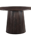 Livingfurn Salvator Eetkamertafel Rond Organisch Walnoot 130x76 cm