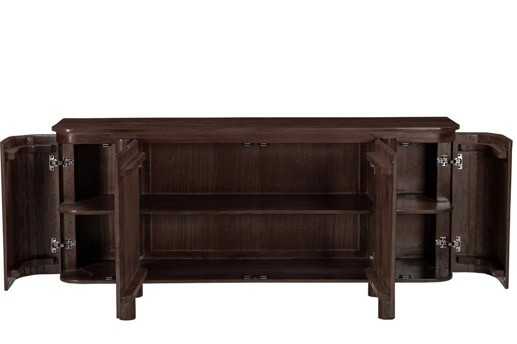 Livingfurn Salano Tv-Meubel Organisch 2-Deurs Brown 170 cm