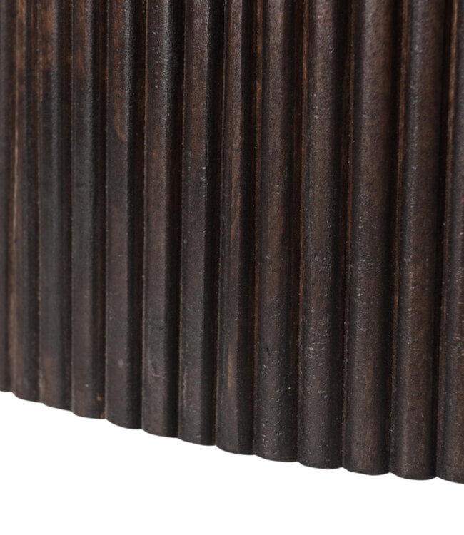 Livingfurn Salvator Eetkamertafel Rond Organisch Walnoot 130x76 cm