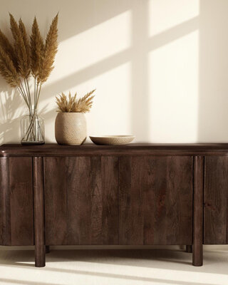 Livingfurn Salano Tv-Meubel Organisch 2-Deurs Brown 170 cm