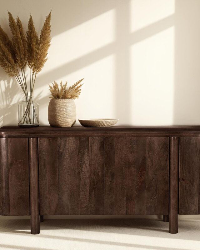 Livingfurn Salano Tv-Meubel Organisch 2-Deurs Brown 170 cm