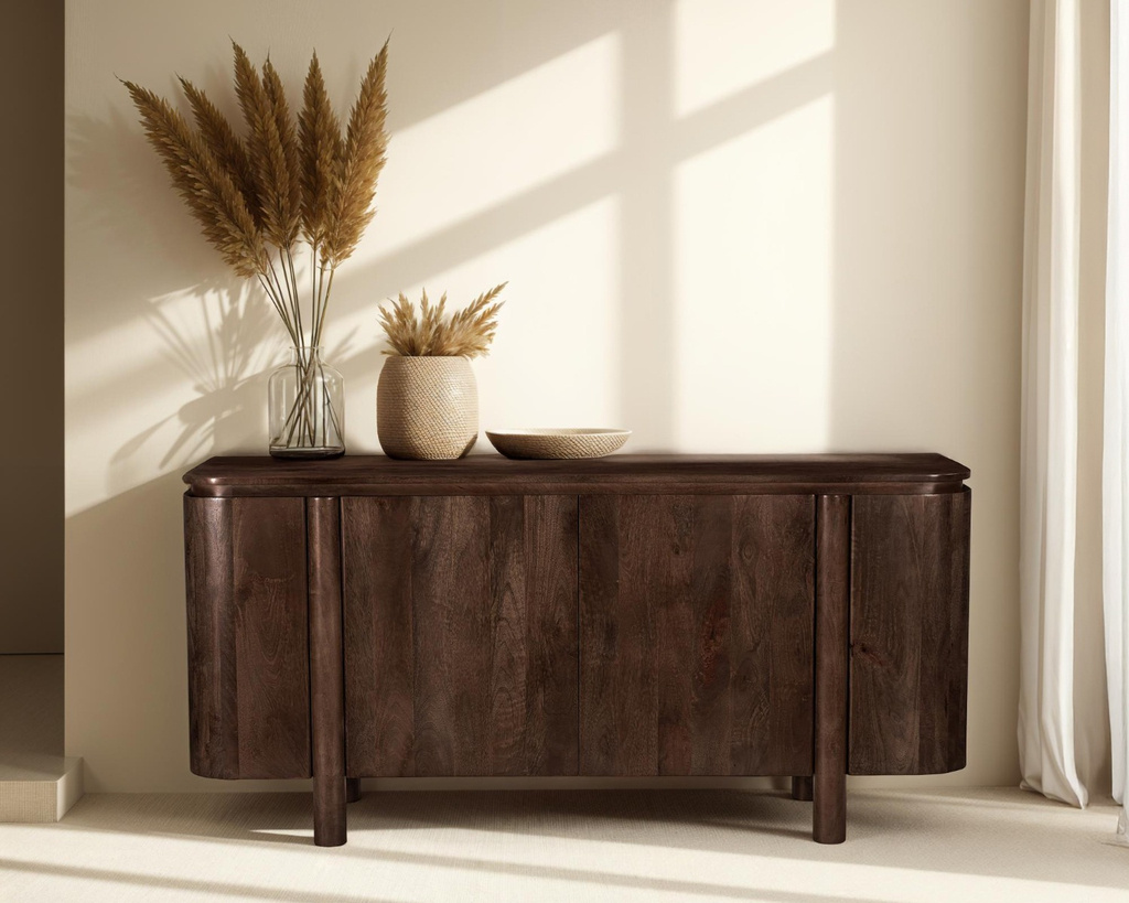 Livingfurn Salano Tv-Meubel Organisch 2-Deurs Brown 170 cm
