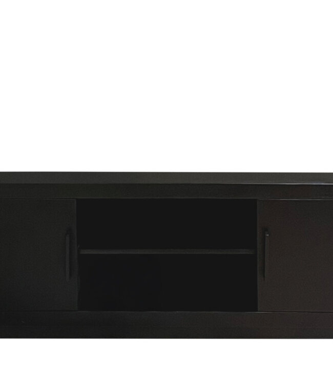 Livingfurn Jaxx Tv-Meubel 2-Deurs Zwart 150x53x40 cm