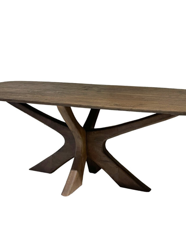 Brix Brix Eetkamertafel Hout Montreaux Bruin 220x100x76cm