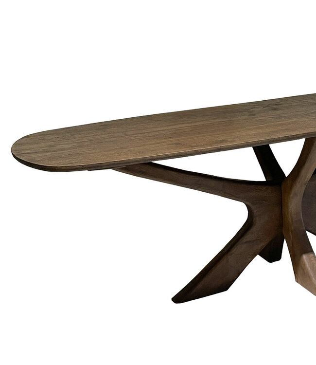 Brix Brix Eetkamertafel Hout Montreaux Bruin 220x100x76cm