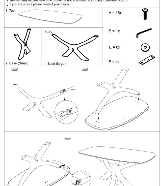 Brix Brix Eetkamertafel Hout Montreaux Bruin 220x100x76cm