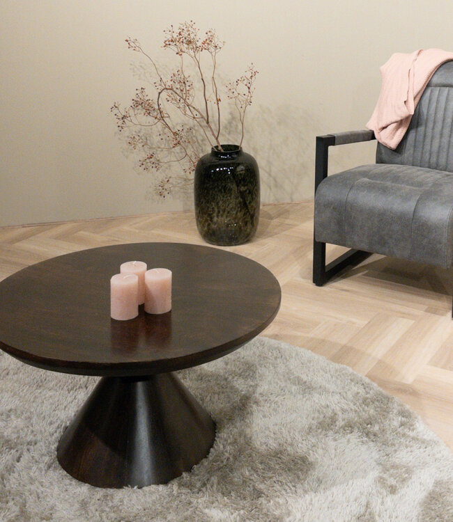 Brix Baltho Salontafel Walnoot H45 x D80 cm