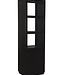 Livingfurn Jaxx Vakkenkast Zwart 3-Vaks 1-Deur 200x60x45cm