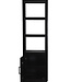 Livingfurn Jaxx Vakkenkast Zwart 3-Vaks 1-Deur 200x60x45cm