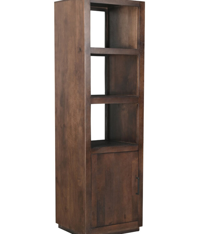 Livingfurn Jaxx Kast 3 vaks 1-Deur Bruin 200x60x45cm