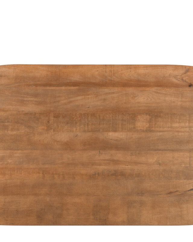 Livingfurn Salvator Eetkamertafel Organisch Ovaal Bruin 200x110x76cm