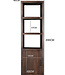 Livingfurn Jaxx Kast 3 vaks 1-Deur Bruin 200x60x45cm