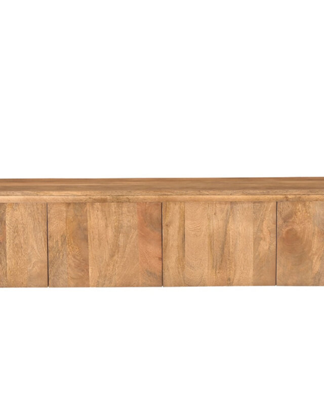Livingfurn Salano Tv-Meubel 3-Deurs Bruin 210x50x43 cm