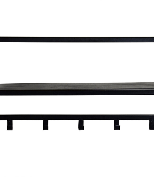 Brix Kapstok Bono Zwart Metaal 70x32x17 Cm