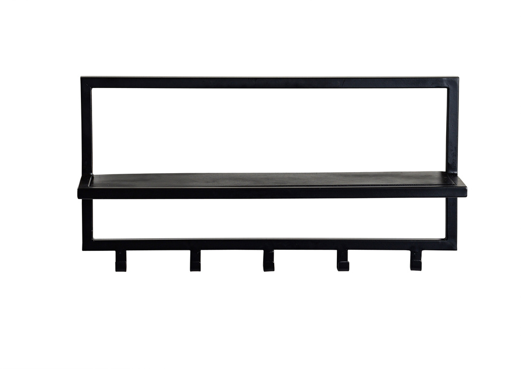 Brix Kapstok Bono Zwart Metaal 70x32x17 Cm