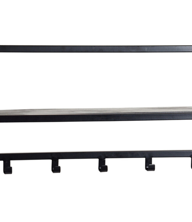 Brix Kapstok Bono Zwart Metaal 70x32x17 Cm