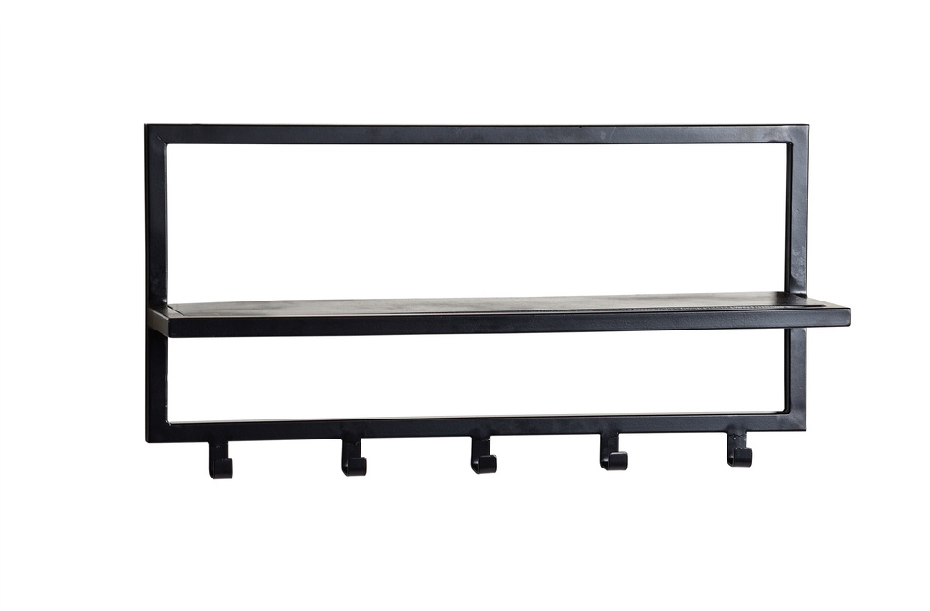 Brix Kapstok Bono Zwart Metaal 70x32x17 Cm