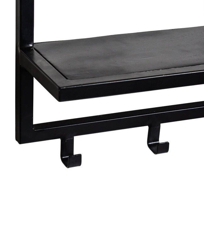 Brix Kapstok Bono Zwart Metaal 70x32x17 Cm