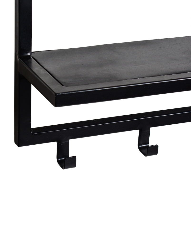 Brix Kapstok Bono Zwart Metaal 70x32x17 Cm