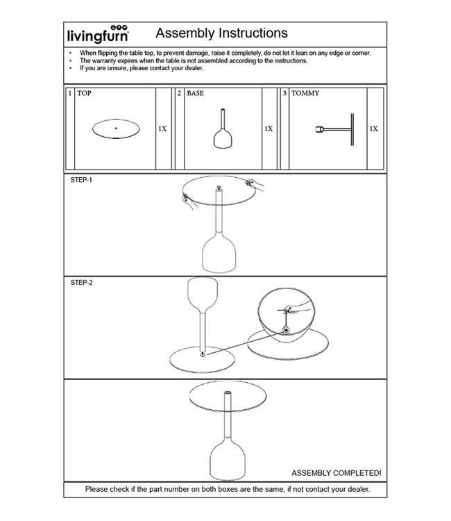Brix Bijzettafel Isa Zwart 55 cm