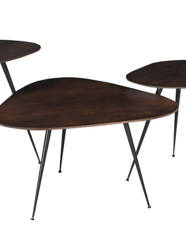 Brix Brix Loua Brown Tafel Setje Van 3 Stuks