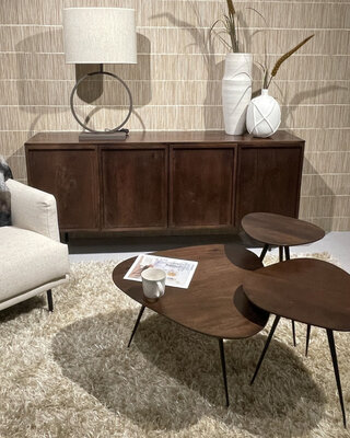 Brix Brix Loua Brown Tafel Setje Van 3 Stuks
