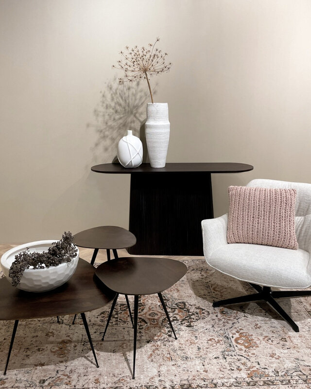 Brix Brix Loua Brown Tafel Setje Van 3 Stuks