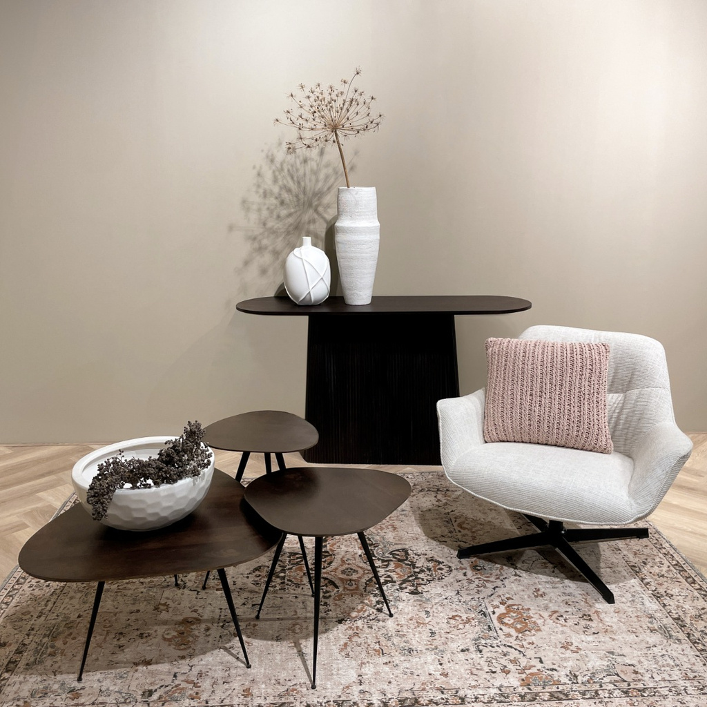Brix Brix Loua Brown Tafel Setje Van 3 Stuks