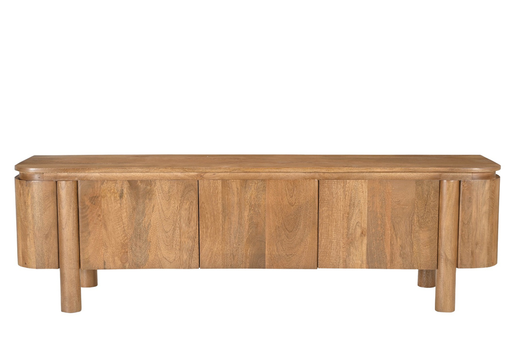 Livingfurn Salano Tv-Meubel Bruin 3-Deurs 170x50x40 cm