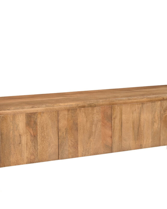 Livingfurn Salano Tv-Meubel 3-Deurs Bruin 210x50x43 cm