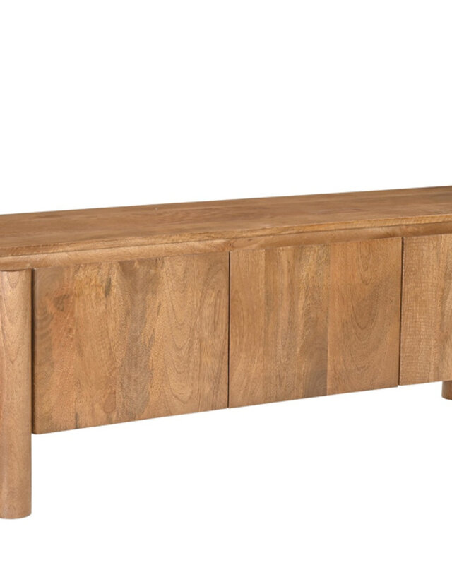 Livingfurn Salano Tv-Meubel Bruin 3-Deurs 170x50x40 cm