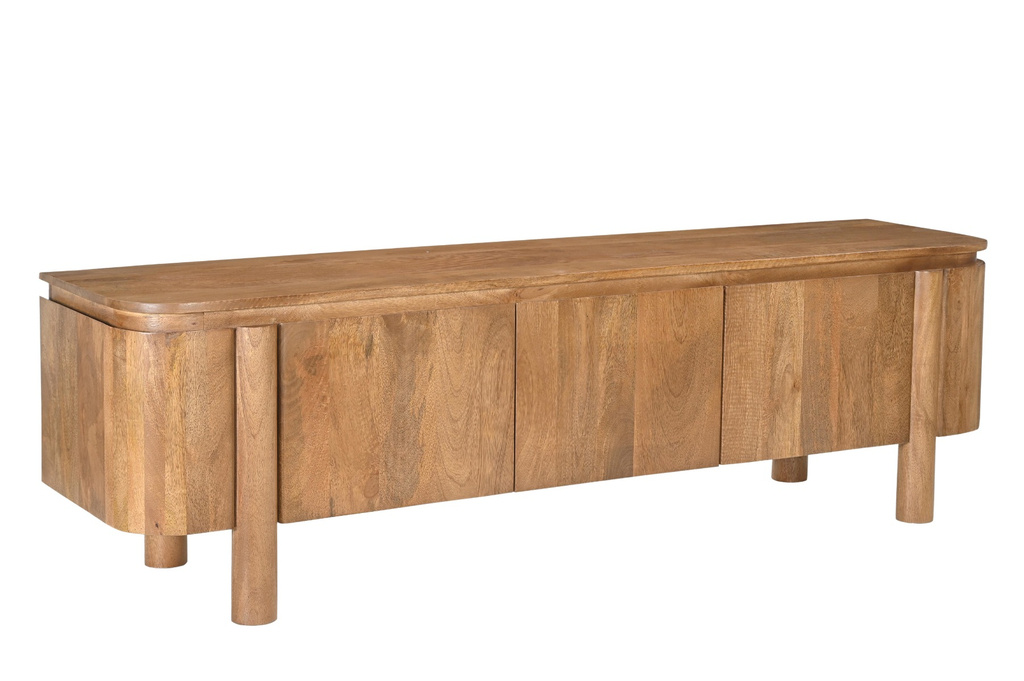 Livingfurn Salano Tv-Meubel Bruin 3-Deurs 170x50x40 cm
